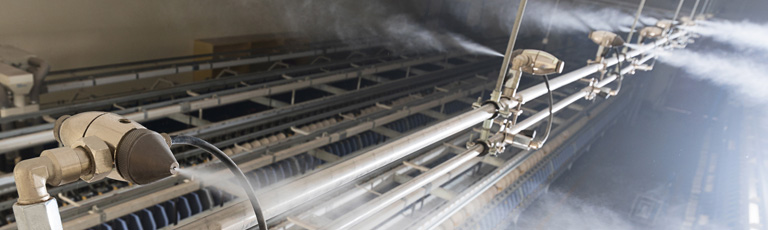 Befukting øker produktiviteten ved VMT Spinning i India